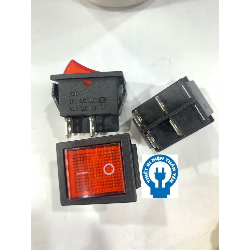 Công tắc bập bênh KCD4 250V 16A 4P