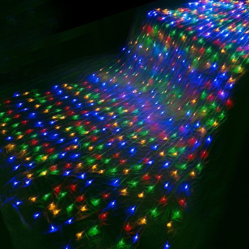 Dây đèn nháy thả mành ,Đèn led sợi mành buông 2m5 chống nước bóng nhiều màu trang trí nhà cửa