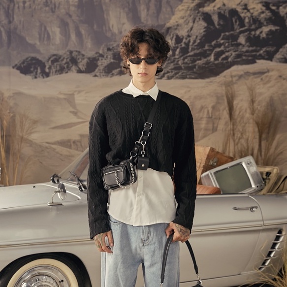 Áo Croptop CROP SWEATER BLANKE