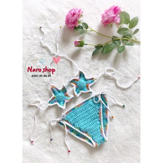 (HÀNG CÓ SẴN) BỘ BIKINI SAO BIỂN CHO BÉ