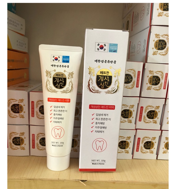 Kem đánh răng hồng sâm Hàn Quốc 120g