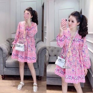 ĐẦM BABYDOLL THỔ CẨM (KÈM VIDEO HÌNH THẬT)