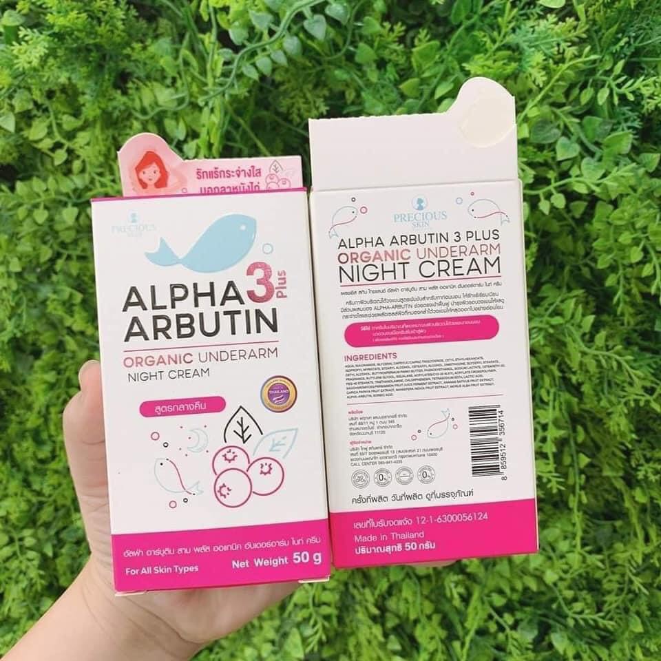 Kem thâm nách Alpha Arbutin 3 plus Organic Underarm Night Cream loại tuýp mới