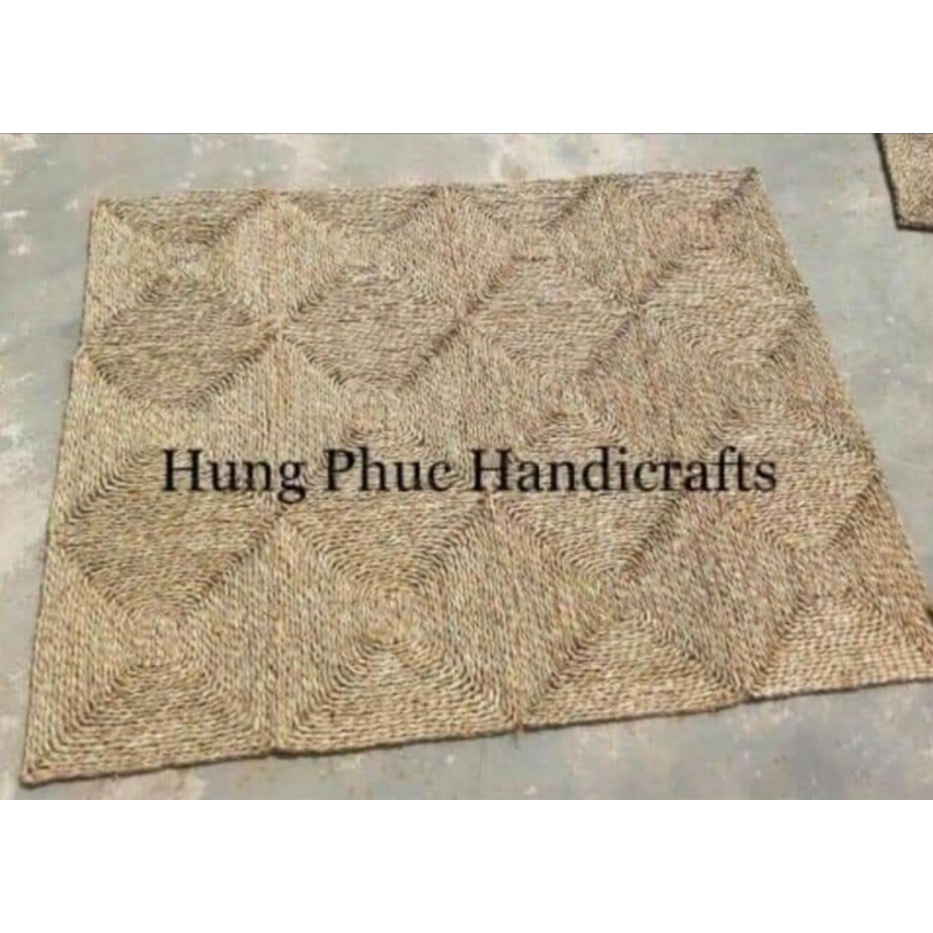 Thảm Cói Trải Sàn Hình Chữ Nhật Trang Trí Decor Nhà Cửa Chụp Ảnh Cực Xinh Cao cấp Kích Thước 80 x 1m2_COI _DECOR_ HN