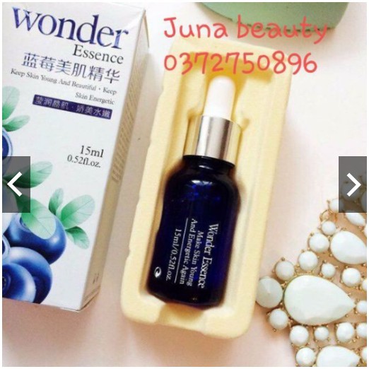 Wonder Essence Serum Việt Quất Kiểm Soát Dầu Thu Nhỏ Lỗ Chân Lông - Giúp Sáng Da Chính Hãng Bioaqua