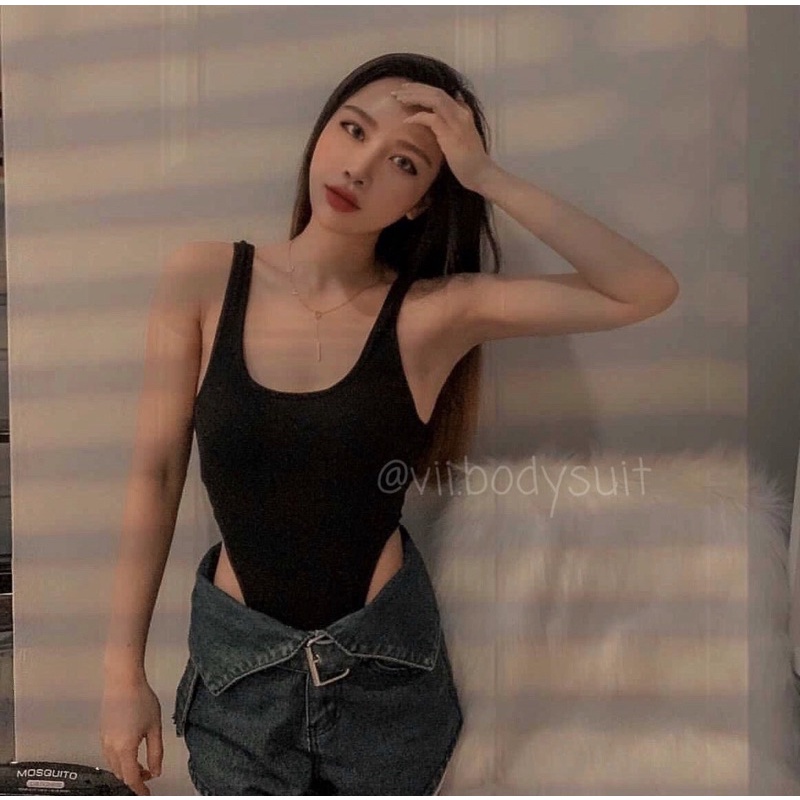 Ship hoả tốc hàng xịn dày  dặn Áo BodySuit Liền Thân Phong Cách Basic