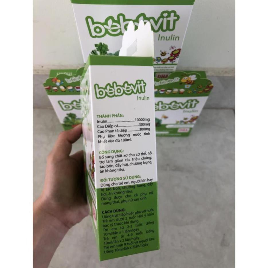 Bebevit Inulin - bổ sung chất xơ, giảm triệu chứng táo bón