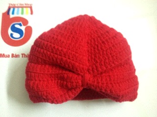 Nón len turban cho bé