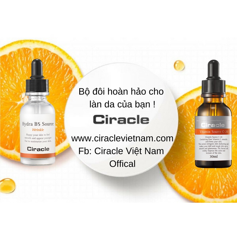 [HÀNG NHẬP KHẨU] Tinh Chất Serum Dưỡng Ẩm Phục Hồi Da Tổn Thương, Chống Lão Hóa Ciracle Hydra B5 Source 30ml