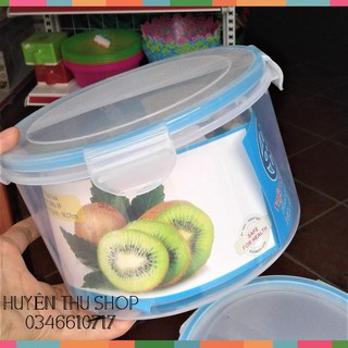 Hộp tròn thực phẩm khóa 4 cạnh