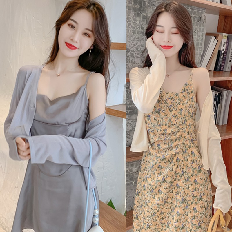 Áo khoác cardigan dệt kim chống nắng thời trang Hàn Quốc ngọt ngào cho nữ | BigBuy360 - bigbuy360.vn