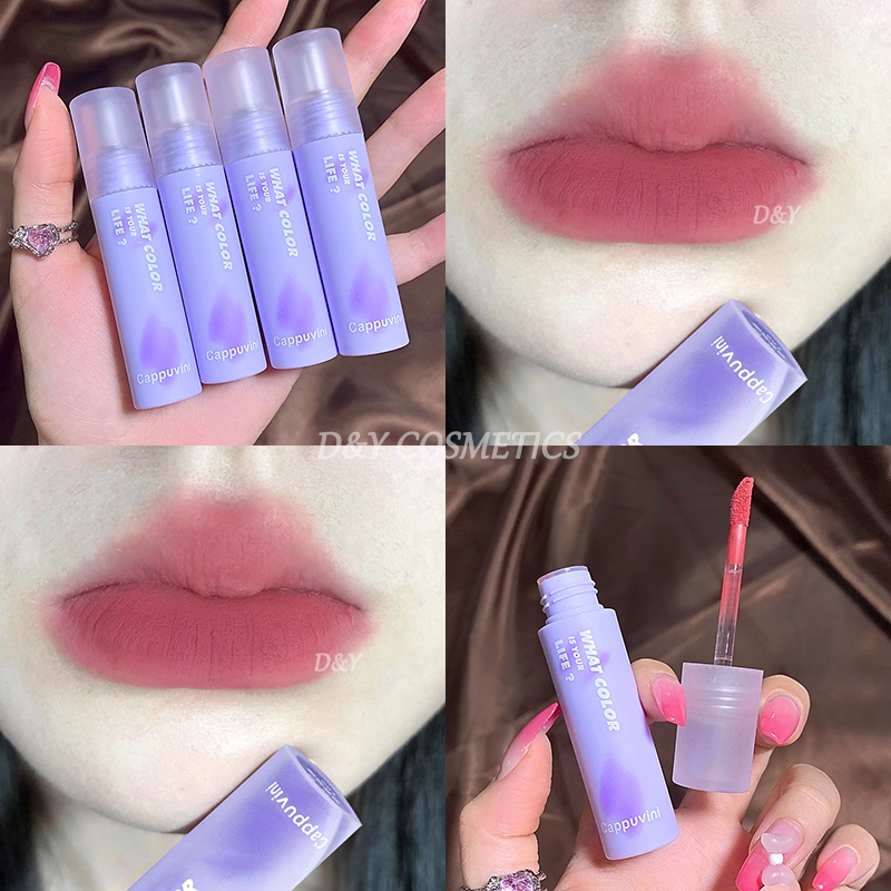 Son Lì Tông Màu Nude Tự Nhiên Chống Thấm Nước Lâu Trôi Cappuvini