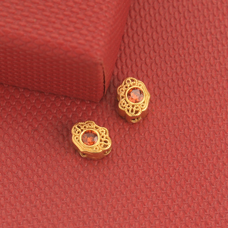 Vòng Đeo Tay Bằng Đá Tourmaline Tự Nhiên Màu Vàng Đồng Cổ Điển diy