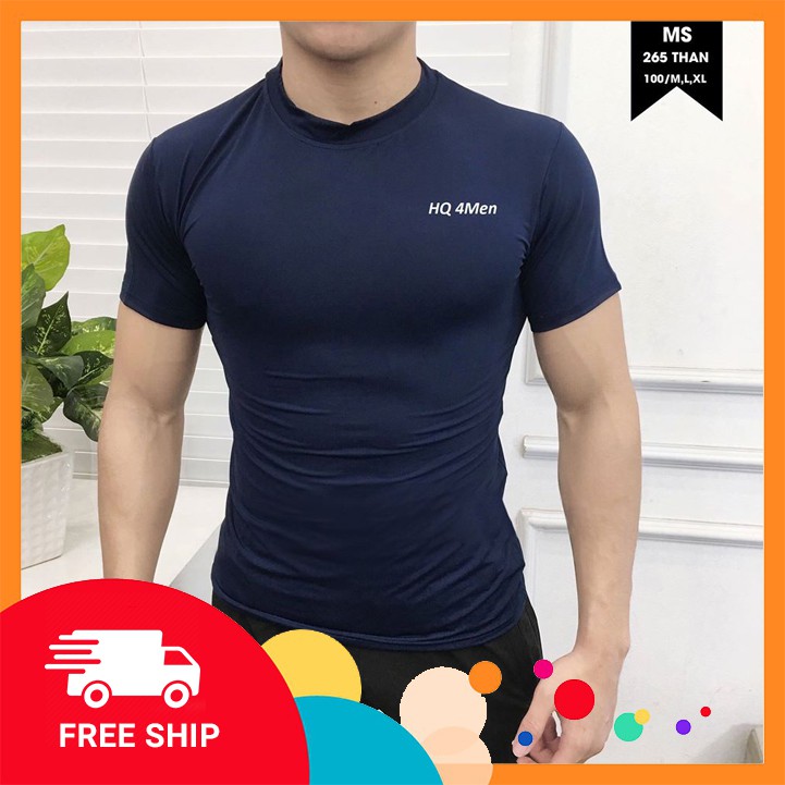Áo thun nam thể thao, ôm body, tập gym chất thun cotton lạnh
