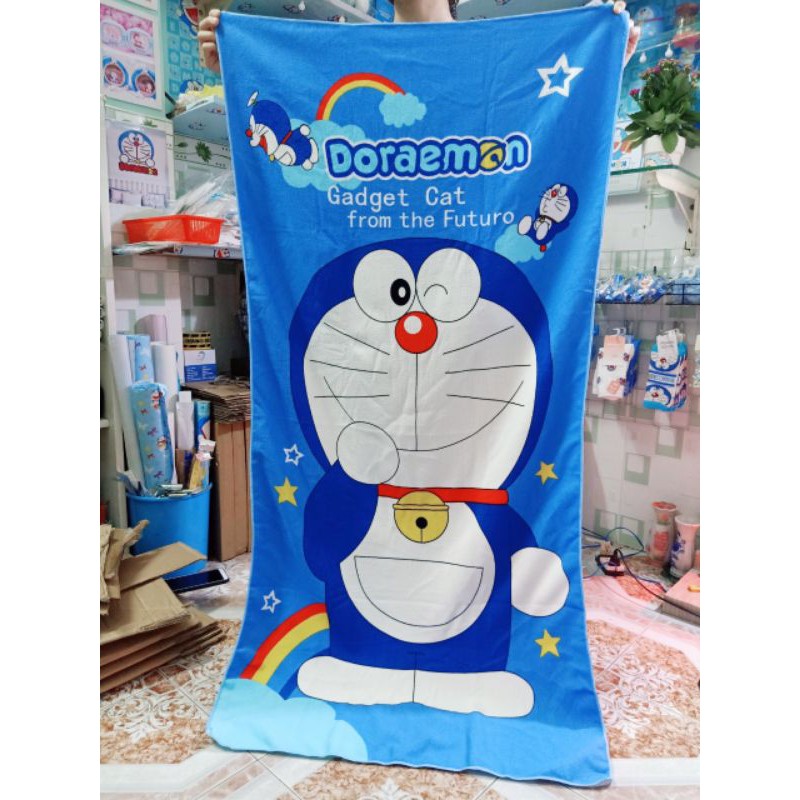 KHĂN TẮM DOREMON DORAEMON MỀM MỊN, SIZE LỚN CỰC THÍCH