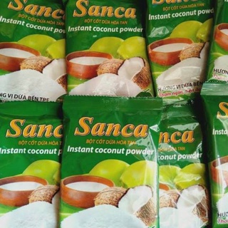 10 Gói Bột Cốt Dừa Sanca 50g