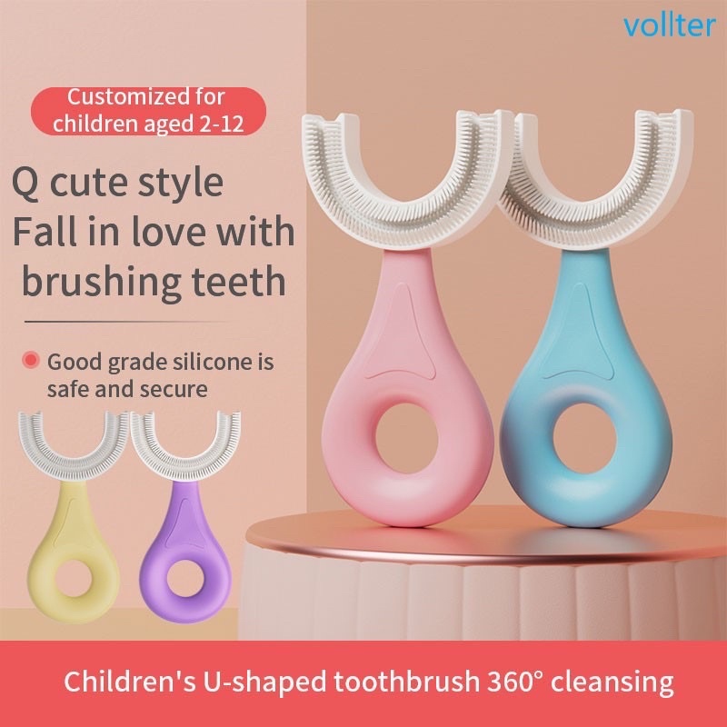 Bàn chải đánh răng chữ U cho bé từ 2-6 tuổi