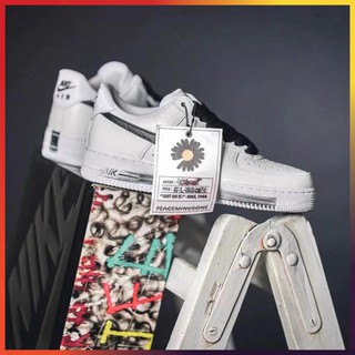 Giày Nam Nữ Trắng - Giày Nike Air Force 1 AF1 Hoa Cúc Sơn Đế Cổ Thấp Năng Động G07