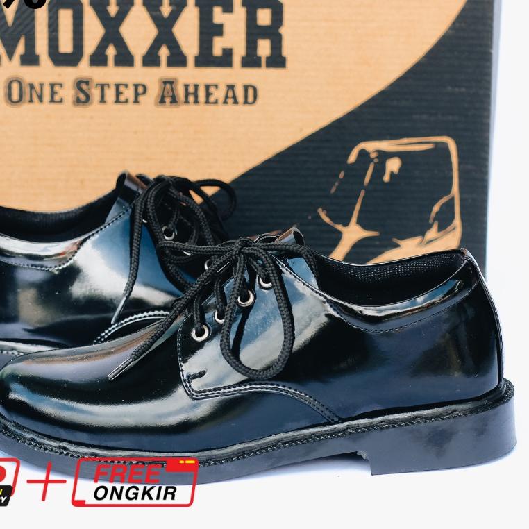 X Giày Bảo Hộ Lao Động PDH 01 TNI AD Vải Oxford Bóng Màu Đen Bóng Bảo Vệ An Toàn Cho Nam