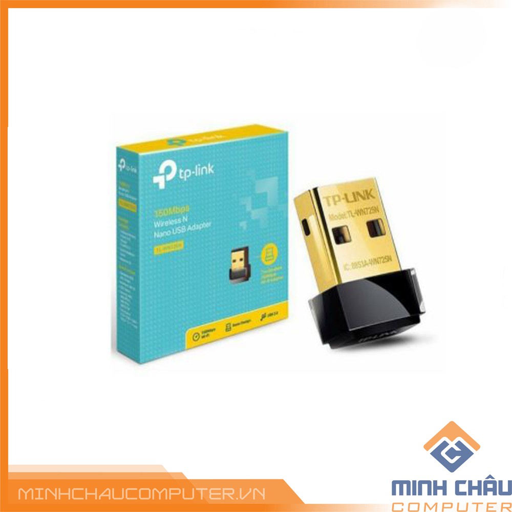 Card mạng TP-Link Wireless TL-WN725N USB chuẩn N 150Mb - Bảo hành chính hãng 24 tháng