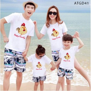 [HOT HOT] ÁO THUN GIA ĐÌNH - NHÓM - ĐI BIỂN IN HÌNH CON GÀ ĐỦ MÀU ĐỦ SIZE - ATGD41