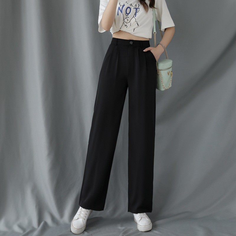Quần ống rộng culottes xuông dài 100cm Q3100