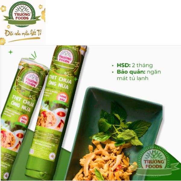 Thịt chua Trường Foods - ống nứa truyền thống  ship hỏa tốc 2h Hà Nội - đồ ăn vặt giá rẻ