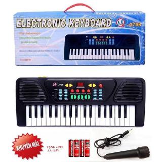Đàn Organ điện tử có micro cho bé 3768 ( tặng pin )