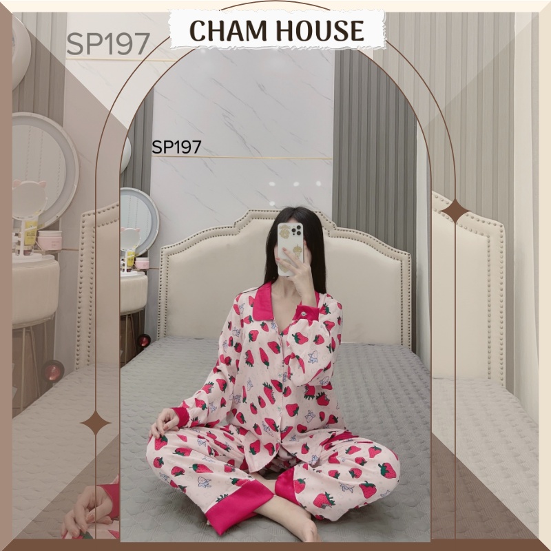 Đồ bộ PIJAMA lụa satin tay dài quần dài hàng thiết kế cao cấp Piti Shop | BigBuy360 - bigbuy360.vn