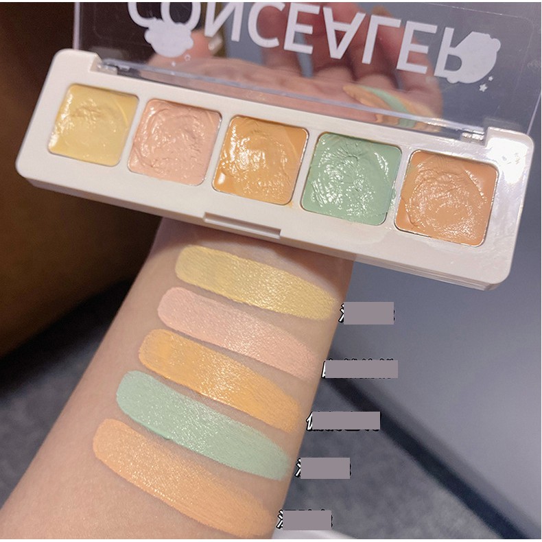 Bảng che khuyết điểm 5 ô Mangogo Concealer Sena Beauty | BigBuy360 - bigbuy360.vn