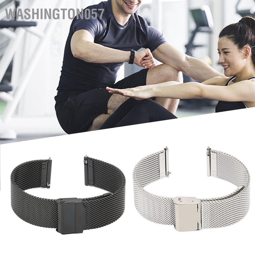 Có thể bán buôn Dây đeo đồng hồ bằng thép không gỉ 22mm dệt lưới phát hành nhanh tay với khóa đa năng cho Amazfit GTR 3 Washington057 Hàng giao ngay