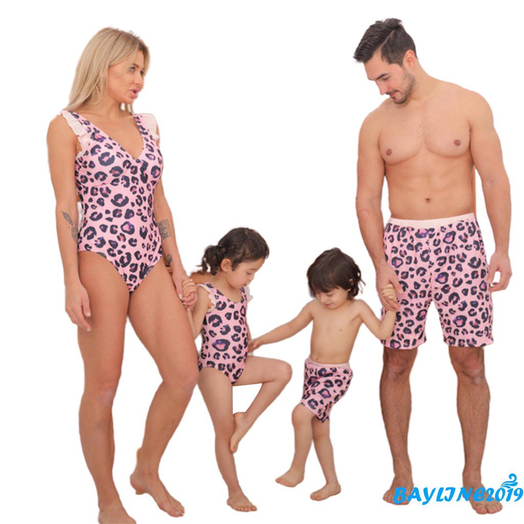 Bộ Đồ Bơi Một Mảnh Họa Tiết Da Báo Thời Trang Cho Mẹ Và Bé | BigBuy360 - bigbuy360.vn