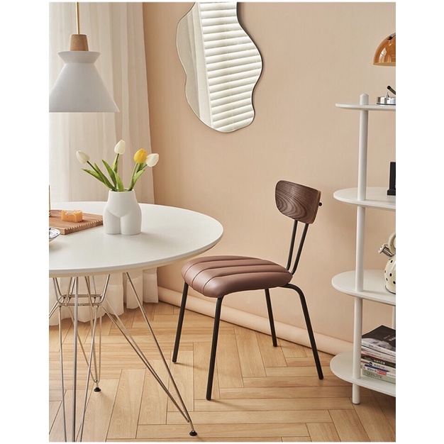 Ghế tựa lưng Cushion chair decor phòng khách, phòng ăn retro - ghế con kiến phong cách Bắc Âu