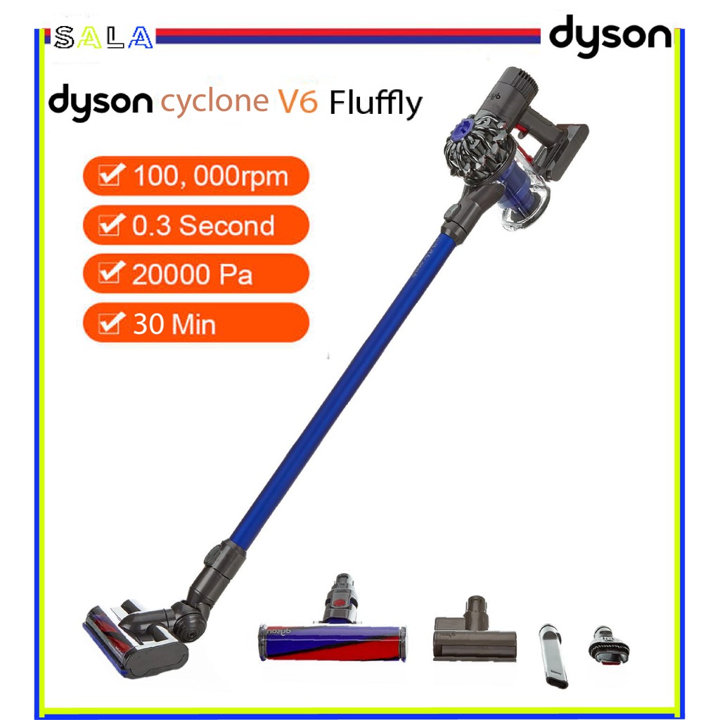 Máy hút bụi không dây cao cấp Dyson V6 Fluffly Likenew Fullbox