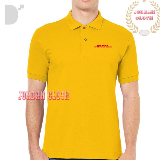 Áo Thun Polo Có Cổ Họa Tiết Dhl Express