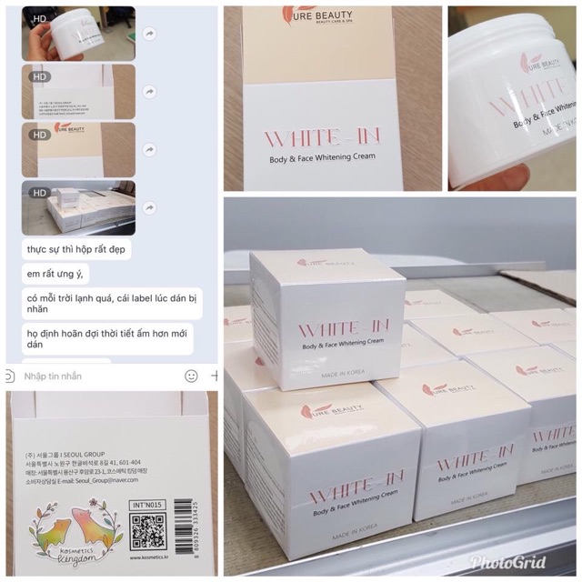 White-in Phiên bản 2021❤️ Kem dưỡng trắng da dành cho face và body❤️ | BigBuy360 - bigbuy360.vn
