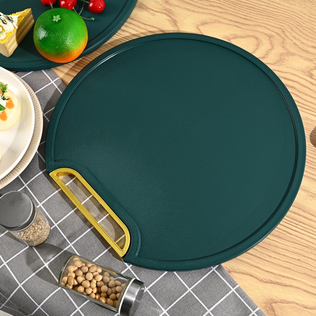 Thớt tự đứng màu xanh chống nấm mốc 35cm có đế xoay 360 độ