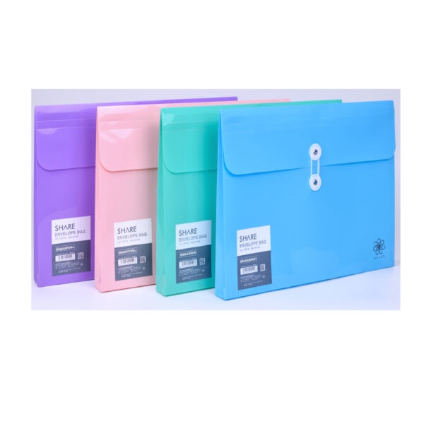 ( 1 Xấp 12 Cái ) Túi Đựng Hồ Sơ Stacom 1 Ngăn Khổ A4 Ngang D214 Khổ A Đứng D215 Camshop