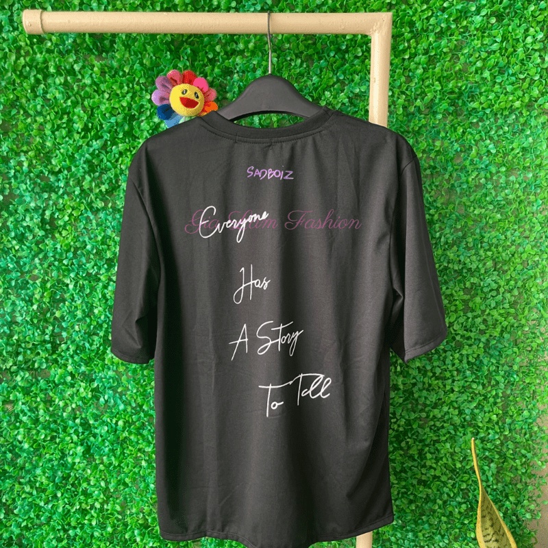 KHẨU TRANG CAO CẤP MÀU ĐEN DÙNG CHO Áo thun nam nữ Unisex tay lỡ form rộng Sadboiz story size 40-75kg