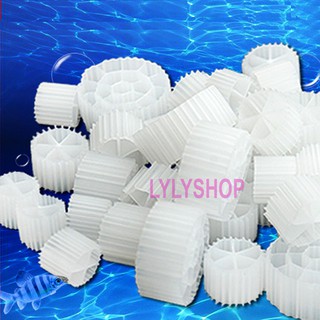 Hạt Kaldnes ,hạt Kanet vật liệu lọc nước hồ cá, bể cá cảnh 100gr - hatkaldnes100gr