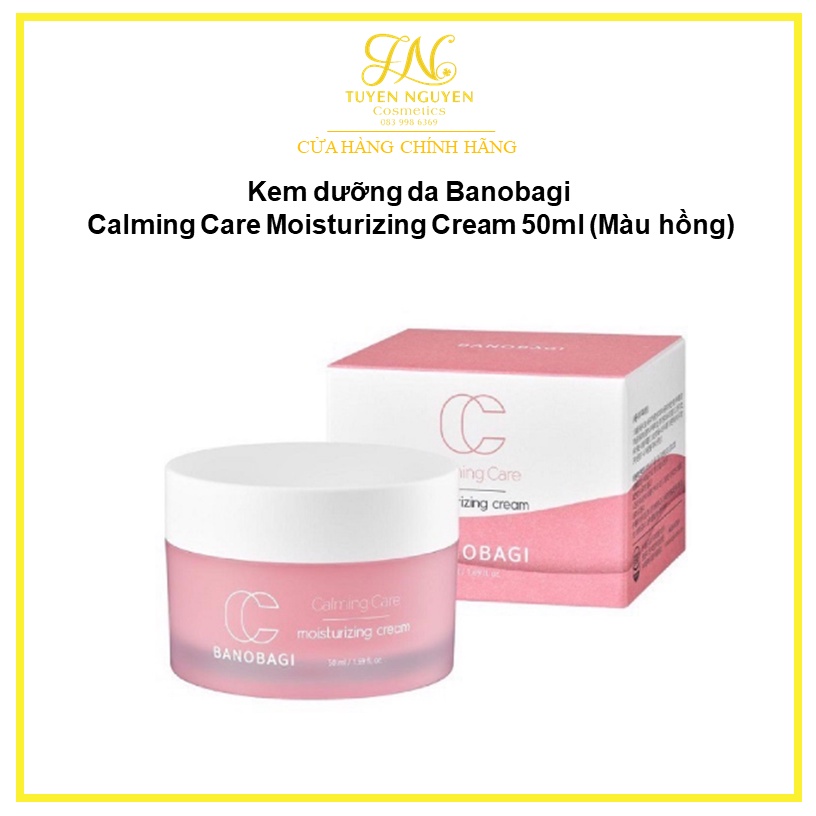 Kem dưỡng da Banobagi Calming Care Moisturizing Cream 50ml (Màu hồng)