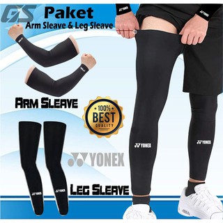 Cặp găng ống tay và ống chân chơi cầu lông in logo nhiều lựa chọn