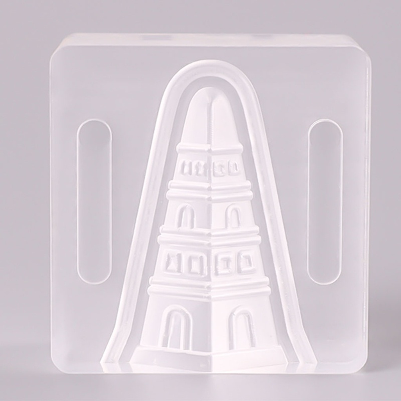 Khuôn làm nhang thơm hình tháp chùa bằng acrylic trong suốt DIY