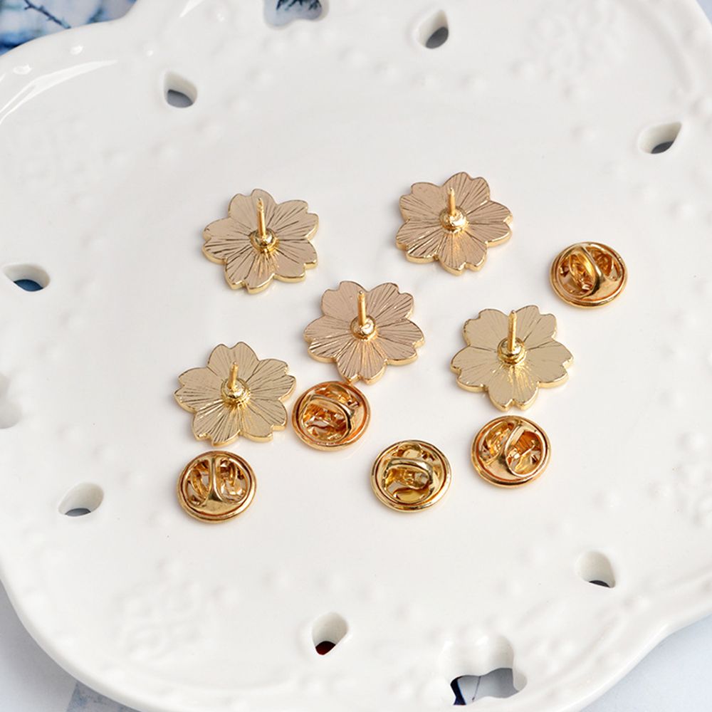 Set 5 Ghim Cài Áo Hình Hoa Anh Đào Dễ Thương Cho Nữ