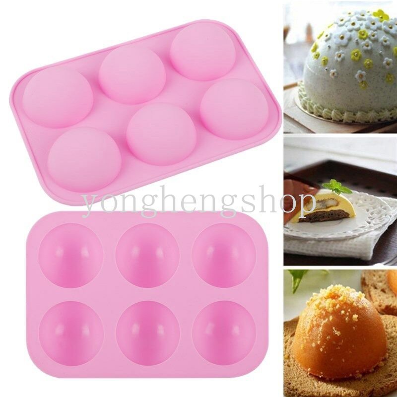 Semi-circle Silicone Cake Mould Chocolate Cupcake Mousse Muffin Mold Kitchen DIY Baking Supplies Handmade Soap Molds