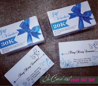 IN CARD VISIT theo yêu cầu 500c - 1000c