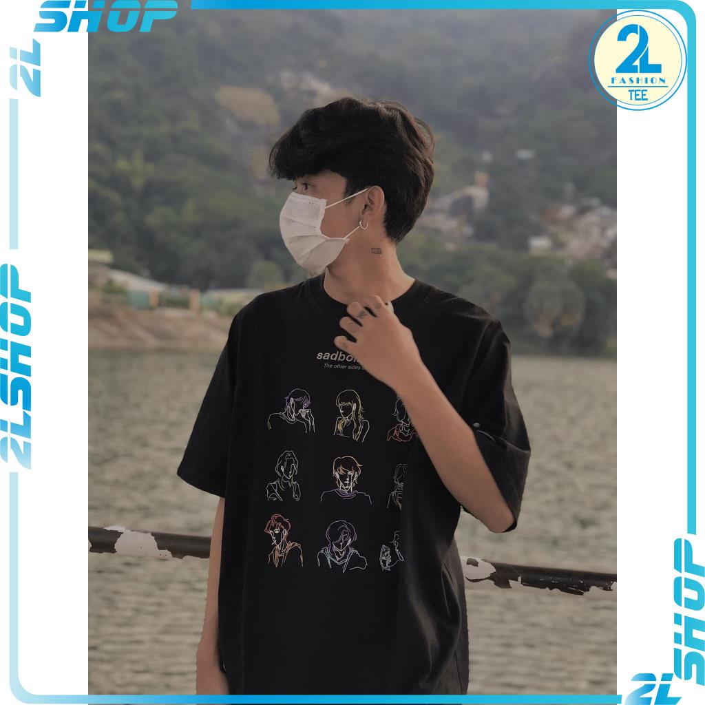 Áo thun tay lỡ sadboiz sadtagram, áo phông nam nữ form rộng SAD TOSS TEE chất cotton dãn mát