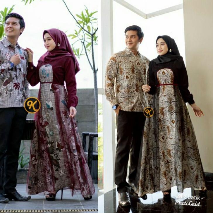 Sẵn Sàng BLFVQ Srimbit Gia Đình | Áo Thun Tay Dài Hình Nanyaka Batik-Couple Annabel Penguin Tille 85