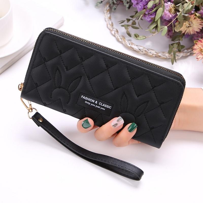 Ví nữ đẹp dáng dài cầm tay giá rẻ đựng tiền điện thoại nhiều ngăn thời trang cao cấp da PUVD031