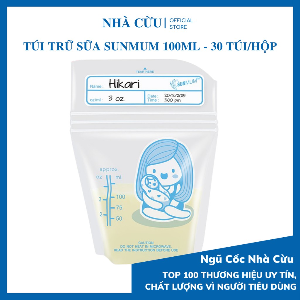 Túi trữ sữa SunMum - Ngũ cốc lợi sữa Nhà Cừu